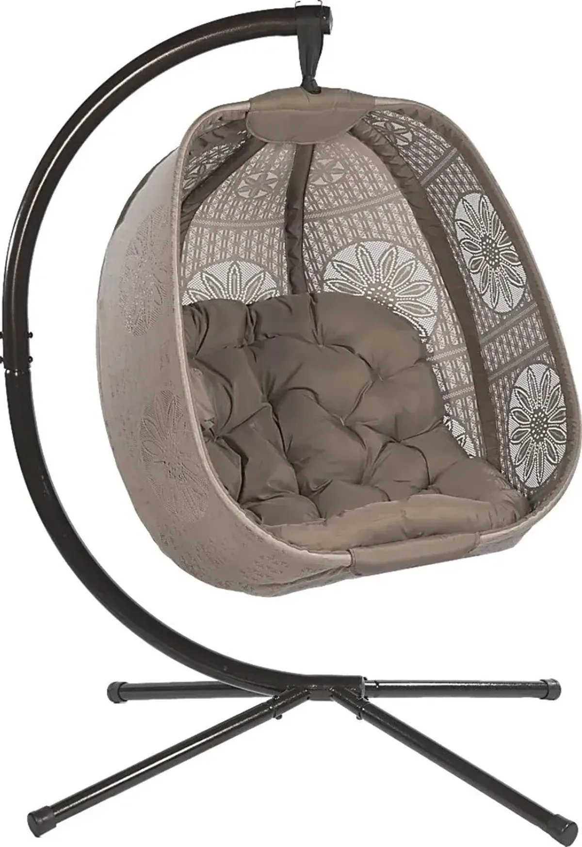 Outdoor Maquel Beige Hanging Egg Chair