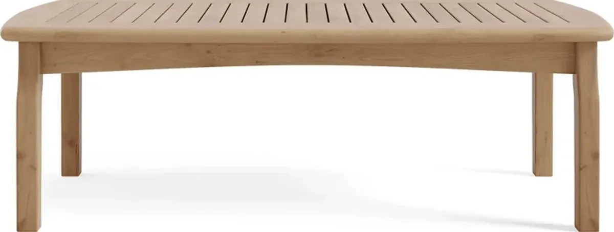 Pleasant Bay Teak 4 Pc Outdoor Seating Set with Vapor Cushions