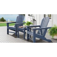 Addy Navy 3 Pc Outdoor Chat Seating Set