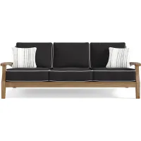 Pleasant Bay Teak Outdoor Sofa with Charcoal Cushions