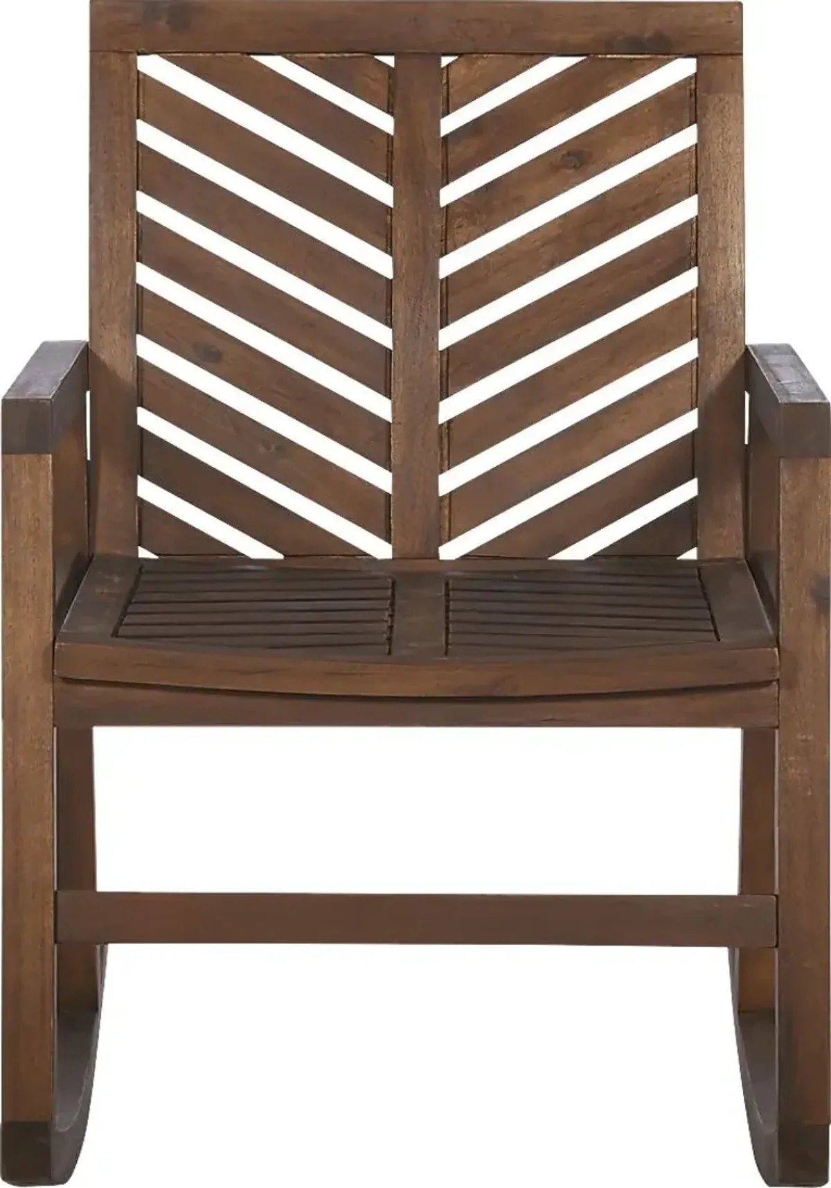 Fencerow Dark Brown Outdoor Rocking Chair