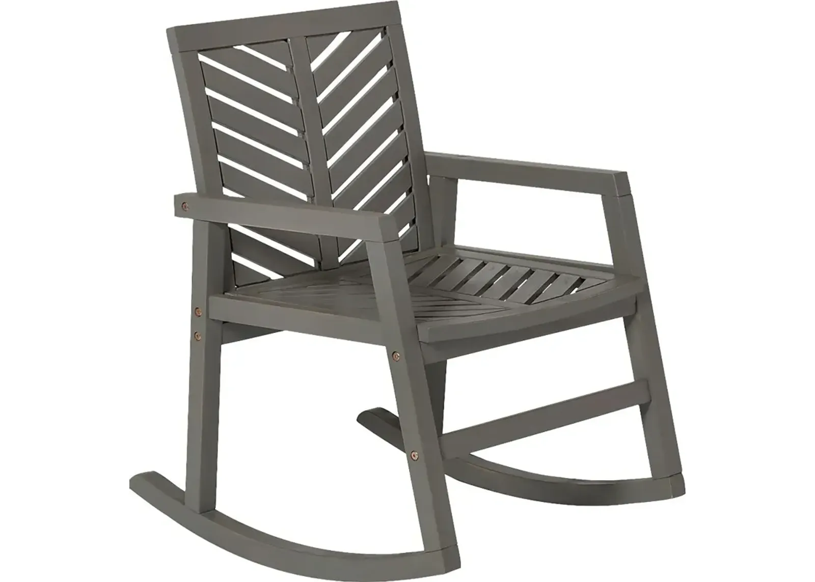 Fencerow Gray Outdoor Rocking Chair