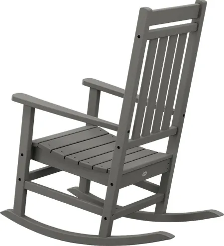 POLYWOOD Estate Slate Outdoor Rocking Chair