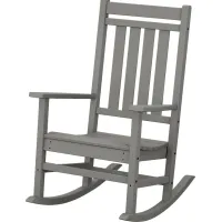 POLYWOOD Estate Slate Outdoor Rocking Chair