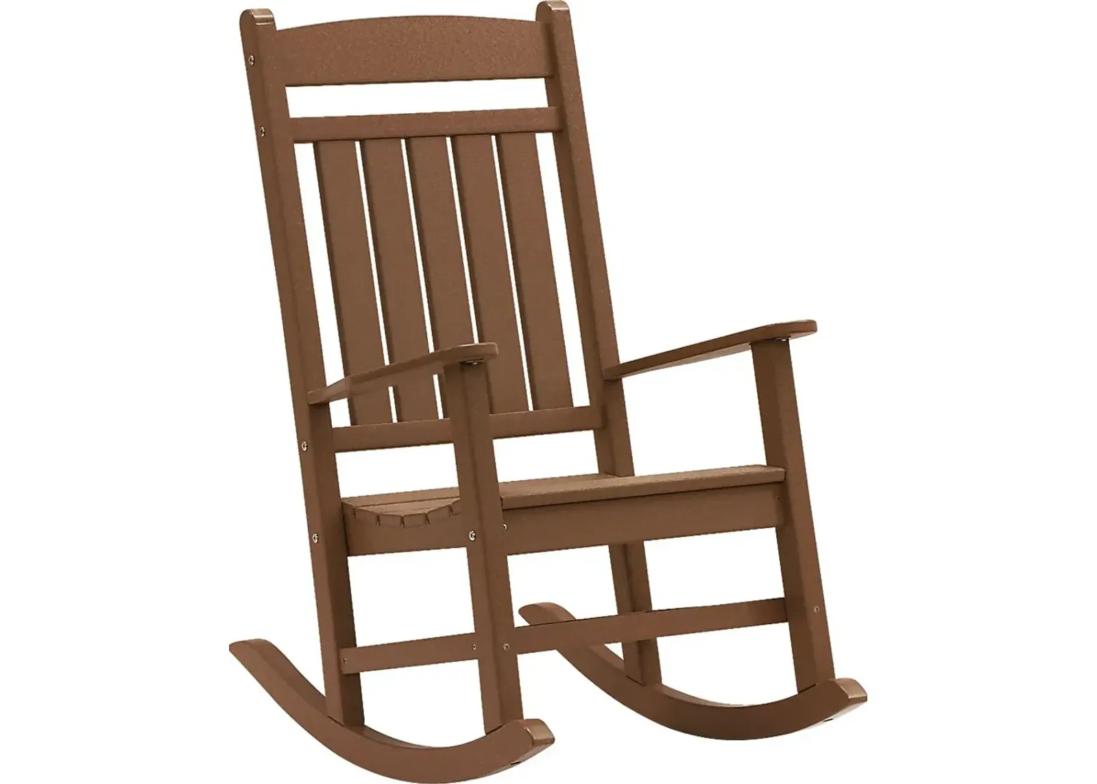 Edgarton Traditional Brown Outdoor Rocker