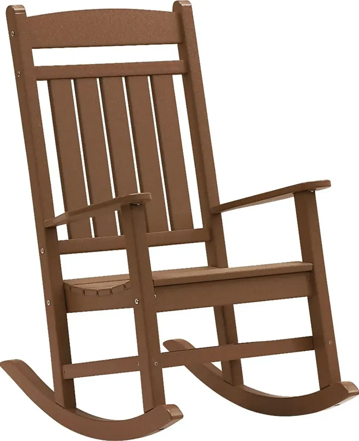 Edgarton Traditional Brown Outdoor Rocker