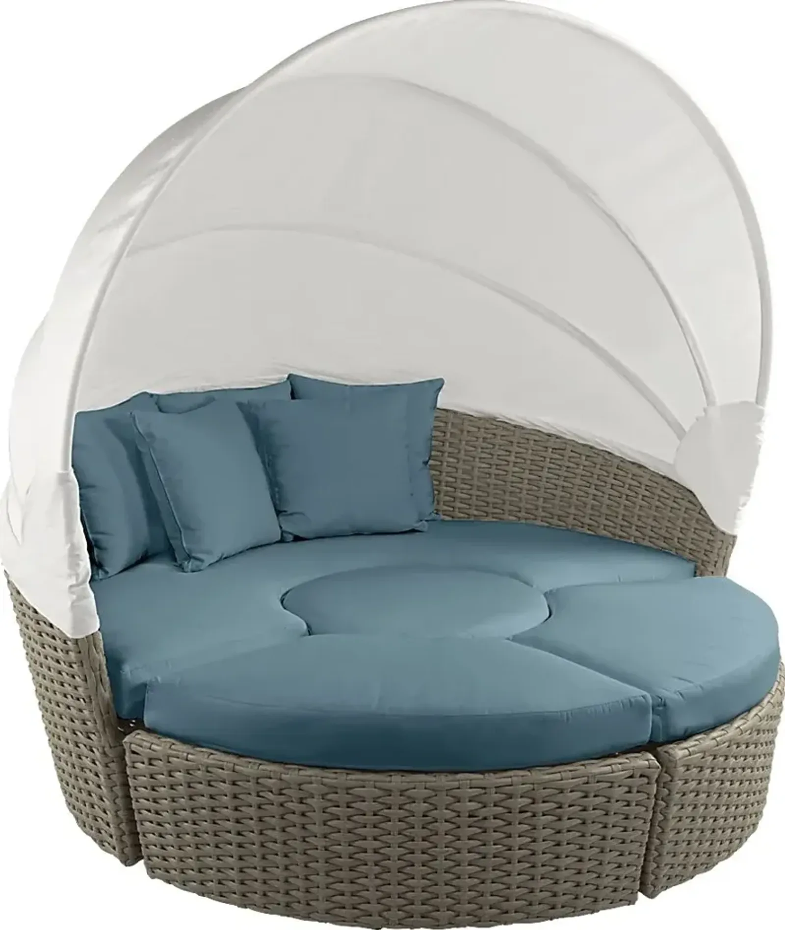 Palisades Gray Outdoor Daybed With Rivera Cushions