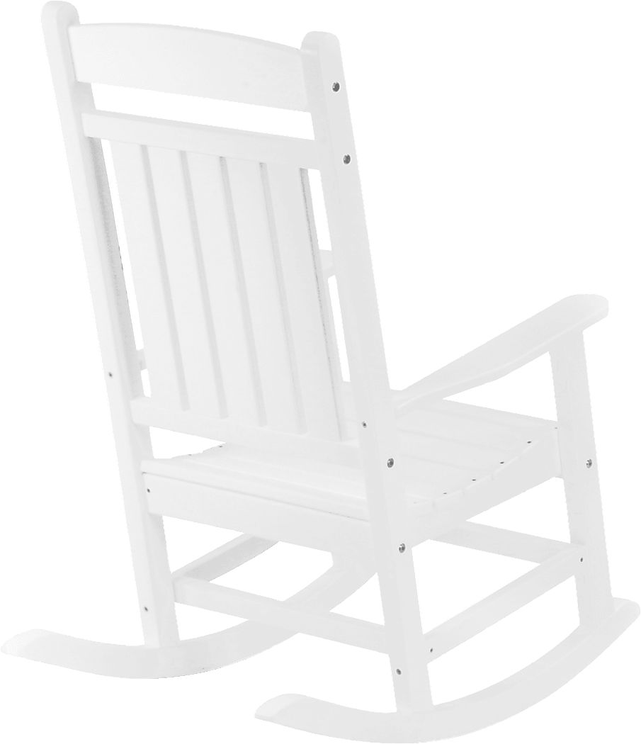 Edgarton Traditional White Outdoor Rocker