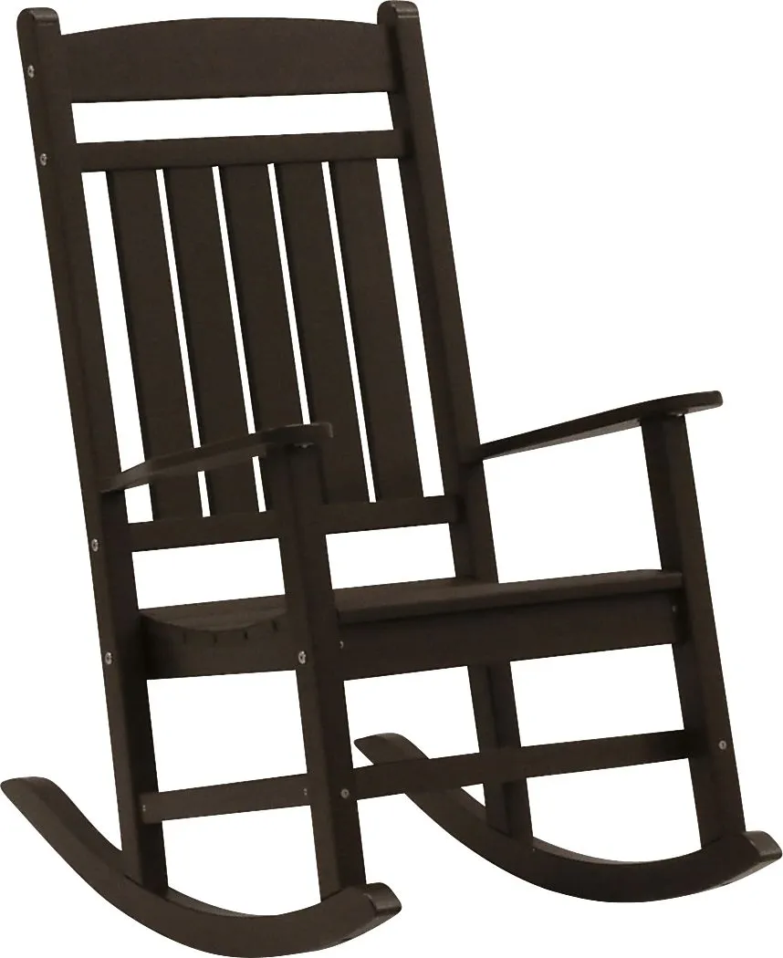 Edgarton Traditional Espresso Outdoor Rocker