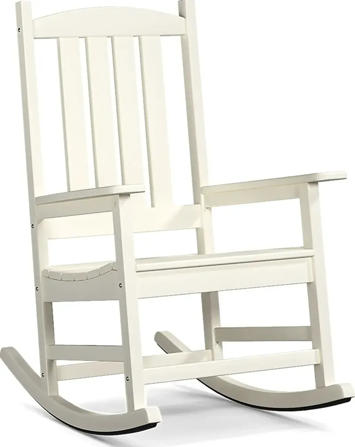 Brocky White Outdoor Rocking Chair