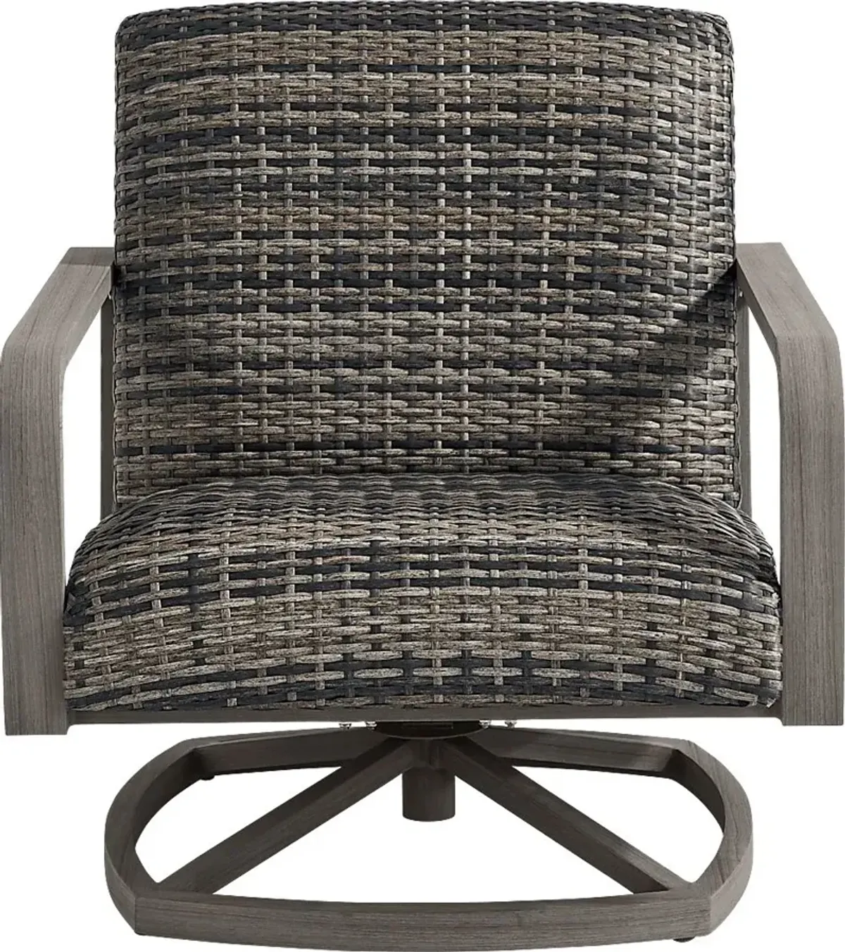 Montara Gray Outdoor Swivel Chair