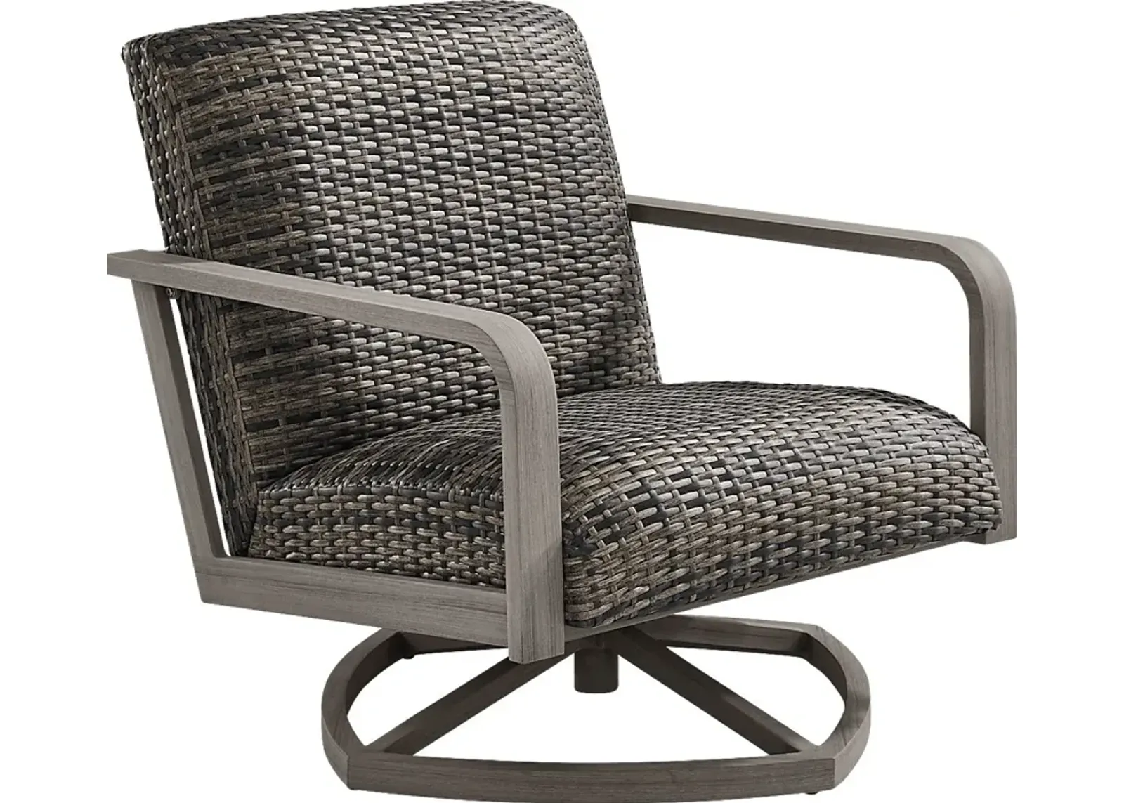 Montara Gray Outdoor Swivel Chair