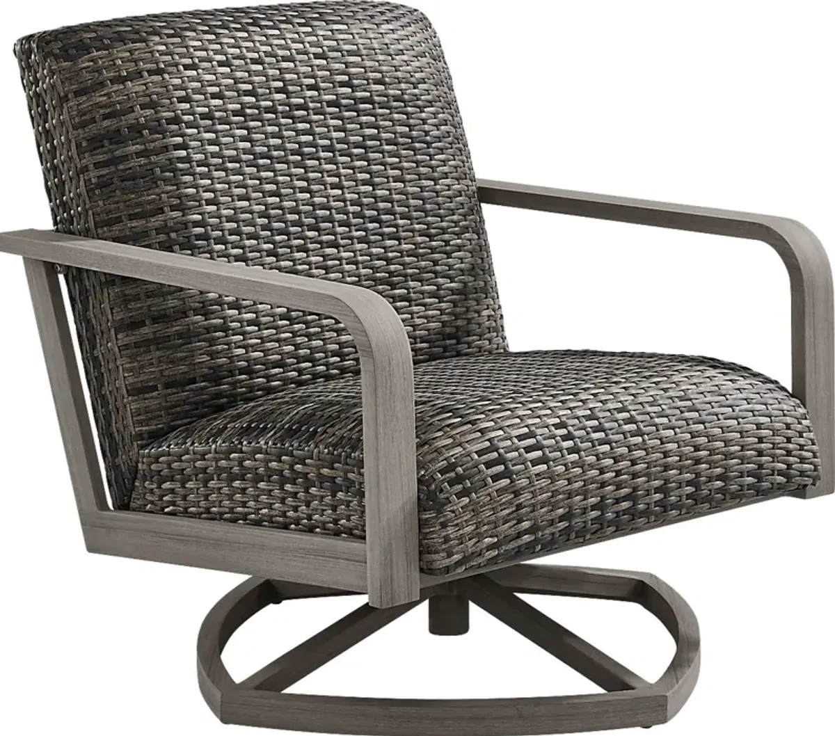 Montara Gray Outdoor Swivel Chair