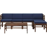 Outdoor Evernon II Navy 6 Piece Sectional Set