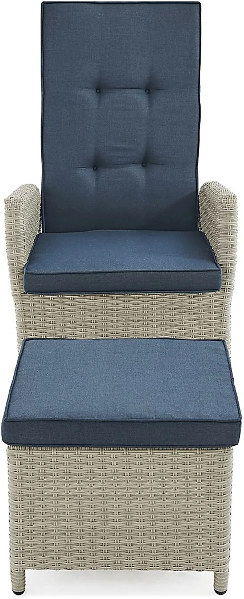 Logmont Navy 5 Pc Outdoor Seating Set