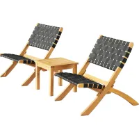 Outdoor Pachea Brown 3pc Seating Set