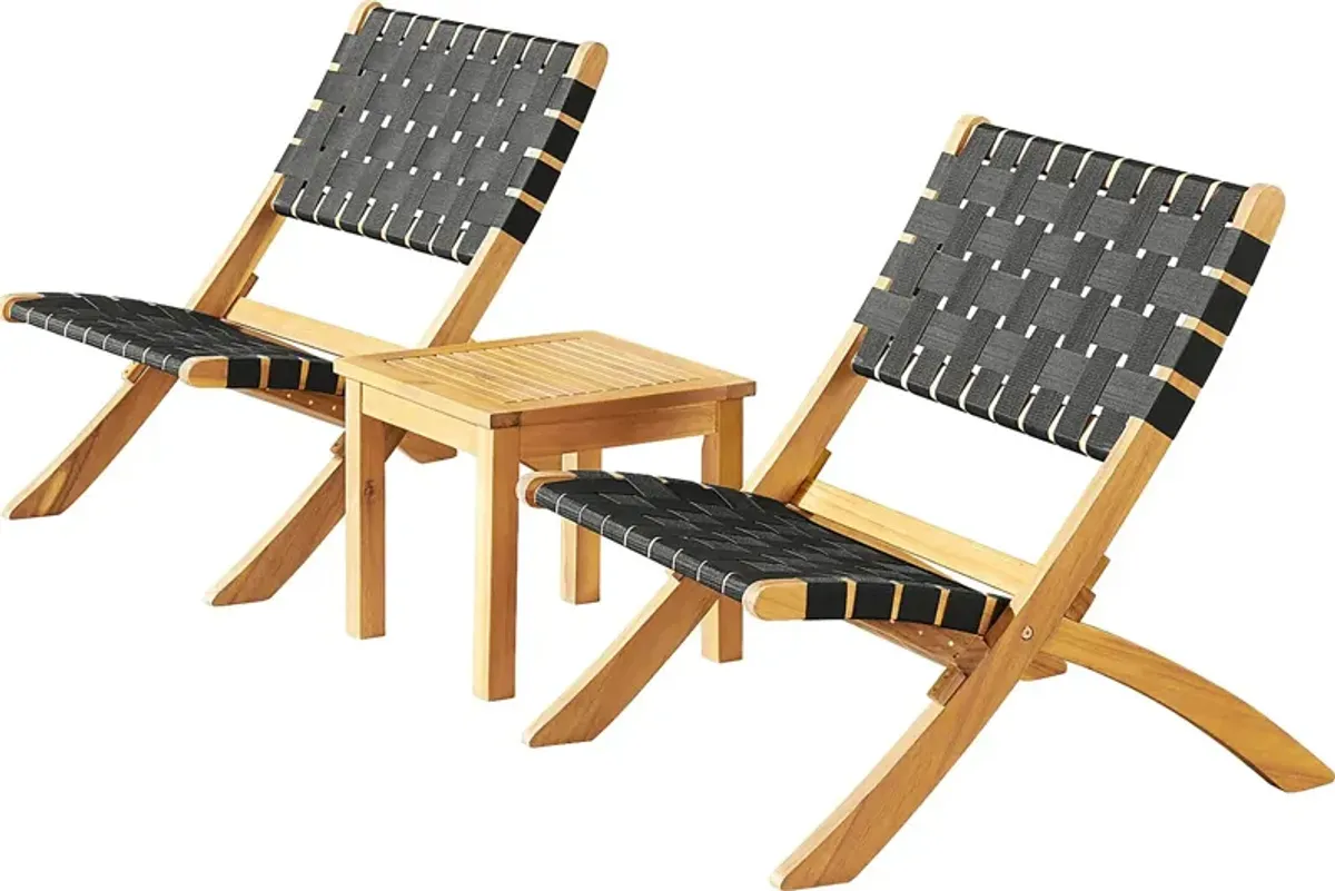 Outdoor Pachea Brown 3pc Seating Set