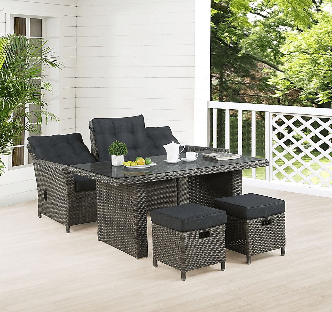 Gilleland Gray 5 Pc Outdoor Dining Set