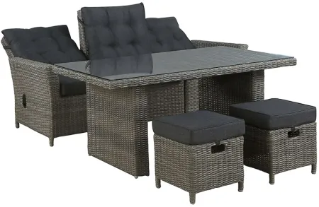 Gilleland Gray 5 Pc Outdoor Dining Set