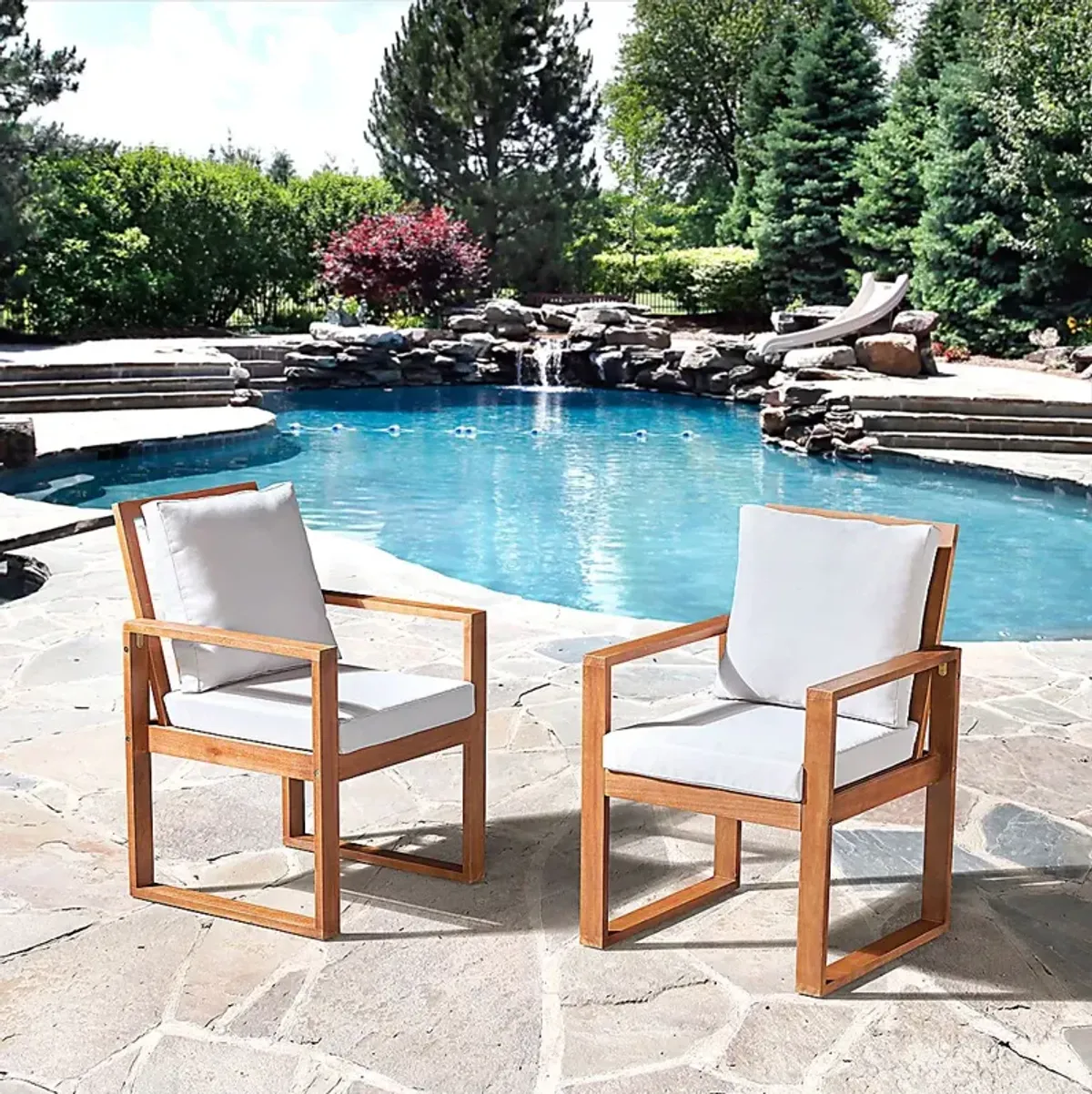 Outdoor Kayenta Brown Chair Set of 2