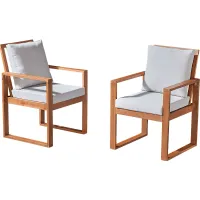 Outdoor Kayenta Brown Chair Set of 2