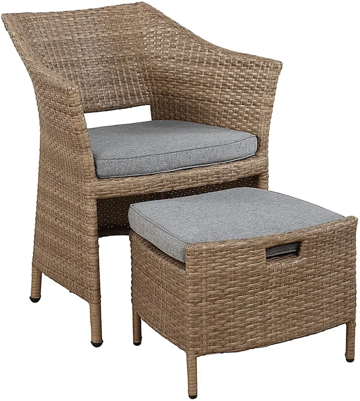 Gressom Brown 5 Pc Outdoor Seating Set