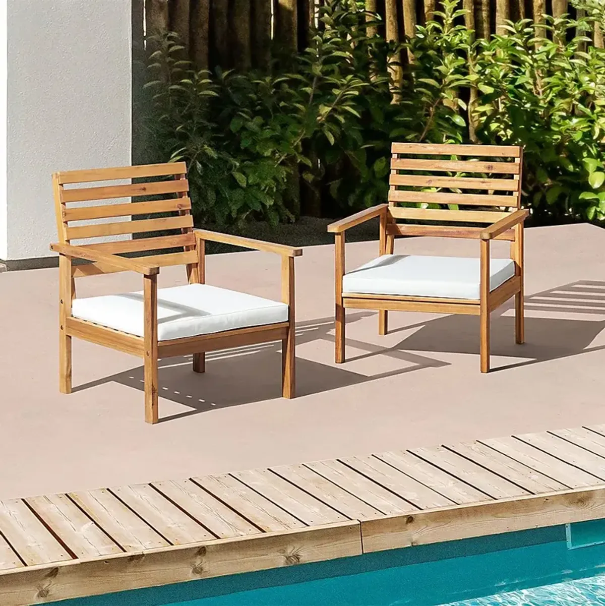 Outdoor Laverkin Brown Dining Chair, Set of 2