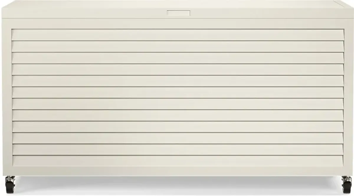 Addy White Outdoor Storage Box