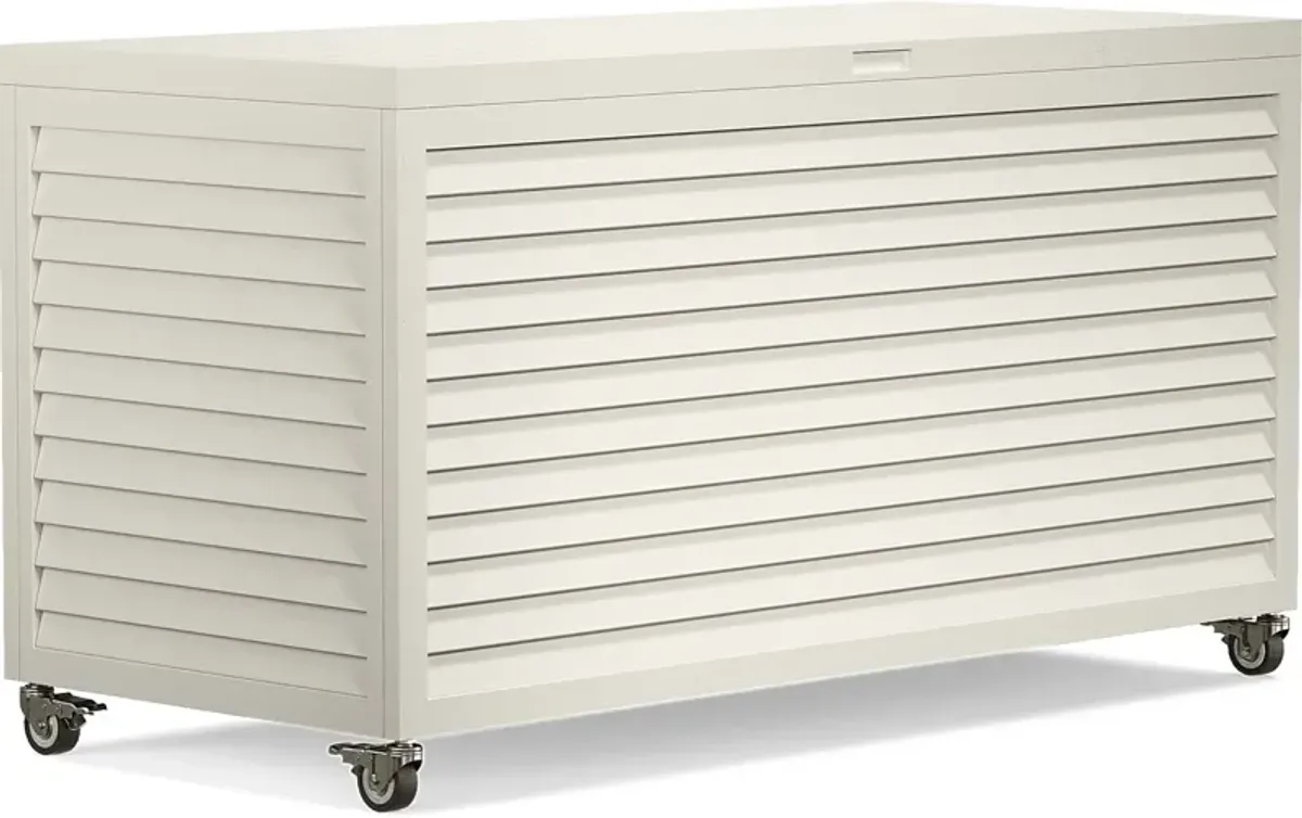 Addy White Outdoor Storage Box
