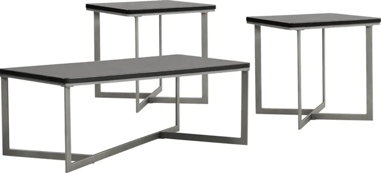 Slater Black 3 Pc Table Set