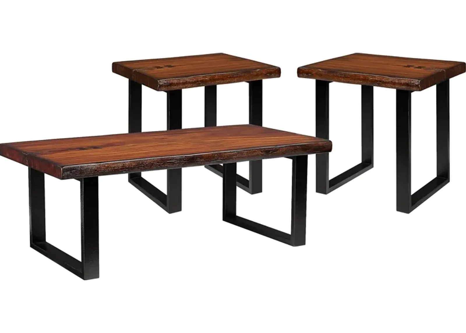 Orchard Grove Mahogany 3 Pc Table Set