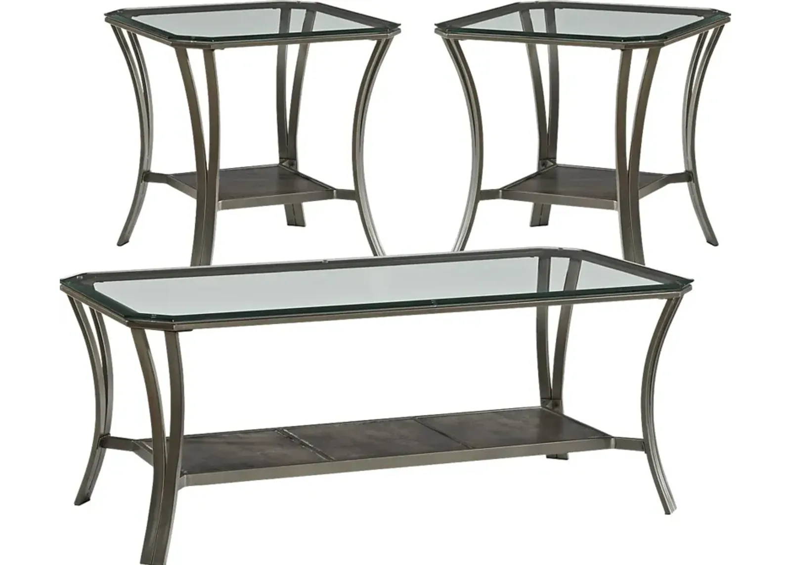 Allie Metal 3 Pc Table Set