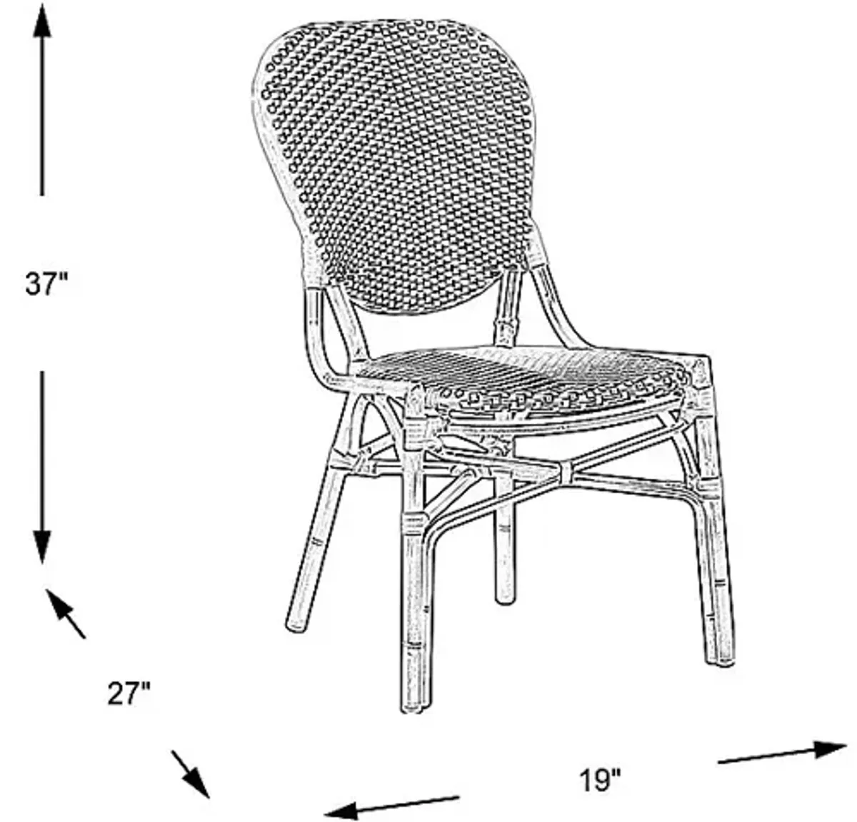 Juliette White Outdoor Side Chair