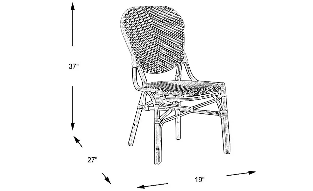 Juliette White Outdoor Side Chair