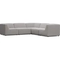 Calay 5 Pc Outdoor Sectional with Ash Slipcovers