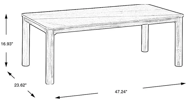 Logen Natural Outdoor Cocktail Table