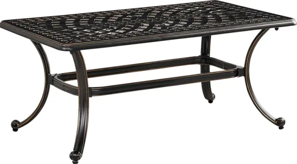 Carina Bronze Rectangle Outdoor Cocktail Table