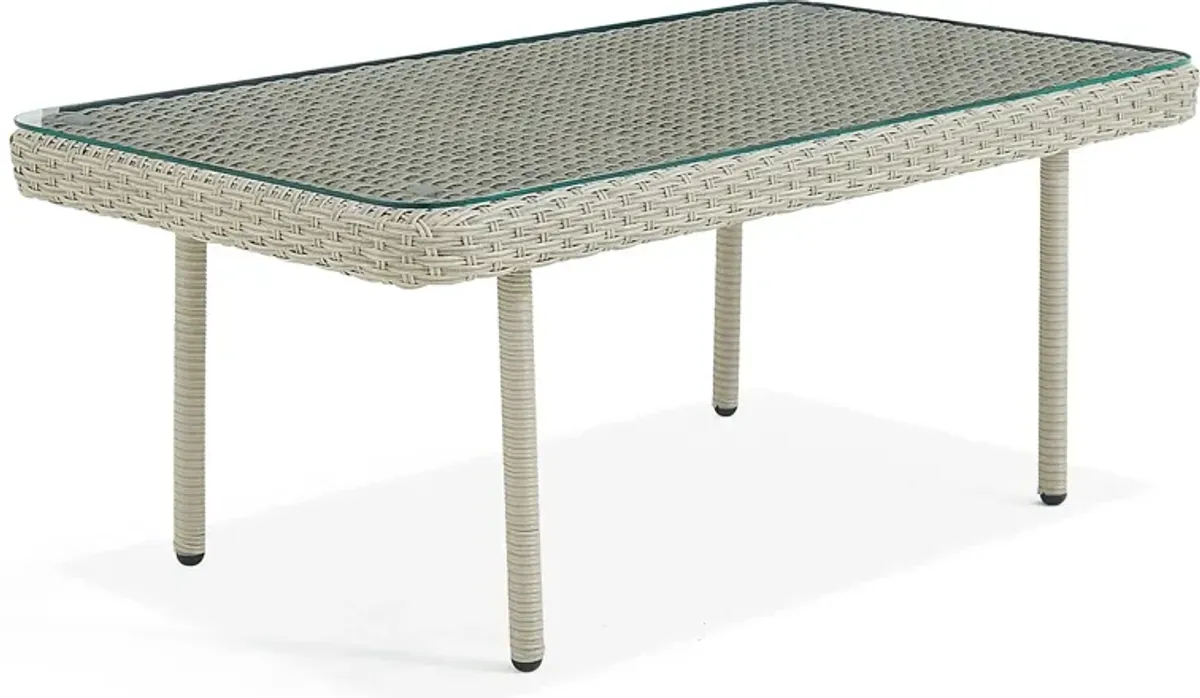 Deckle I Light Gray Outdoor Cocktail Table