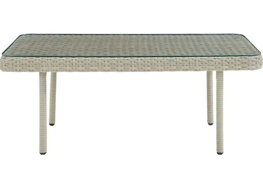 Deckle I Light Gray Outdoor Cocktail Table