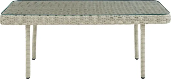 Deckle I Light Gray Outdoor Cocktail Table