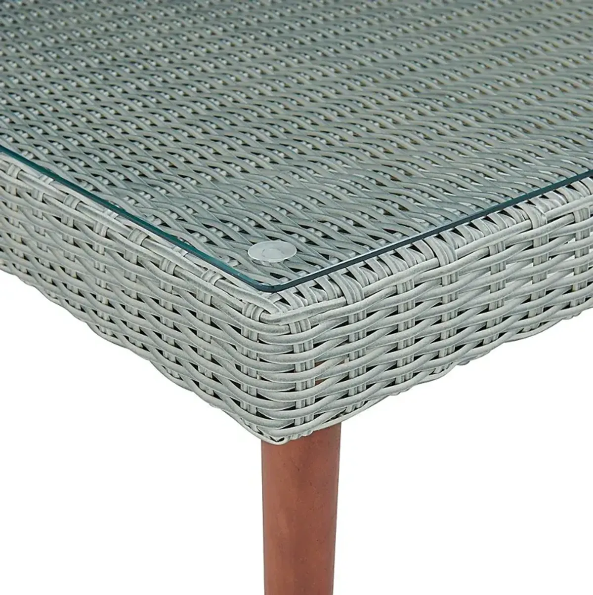 Deupree I Light Gray Outdoor Cocktail Table