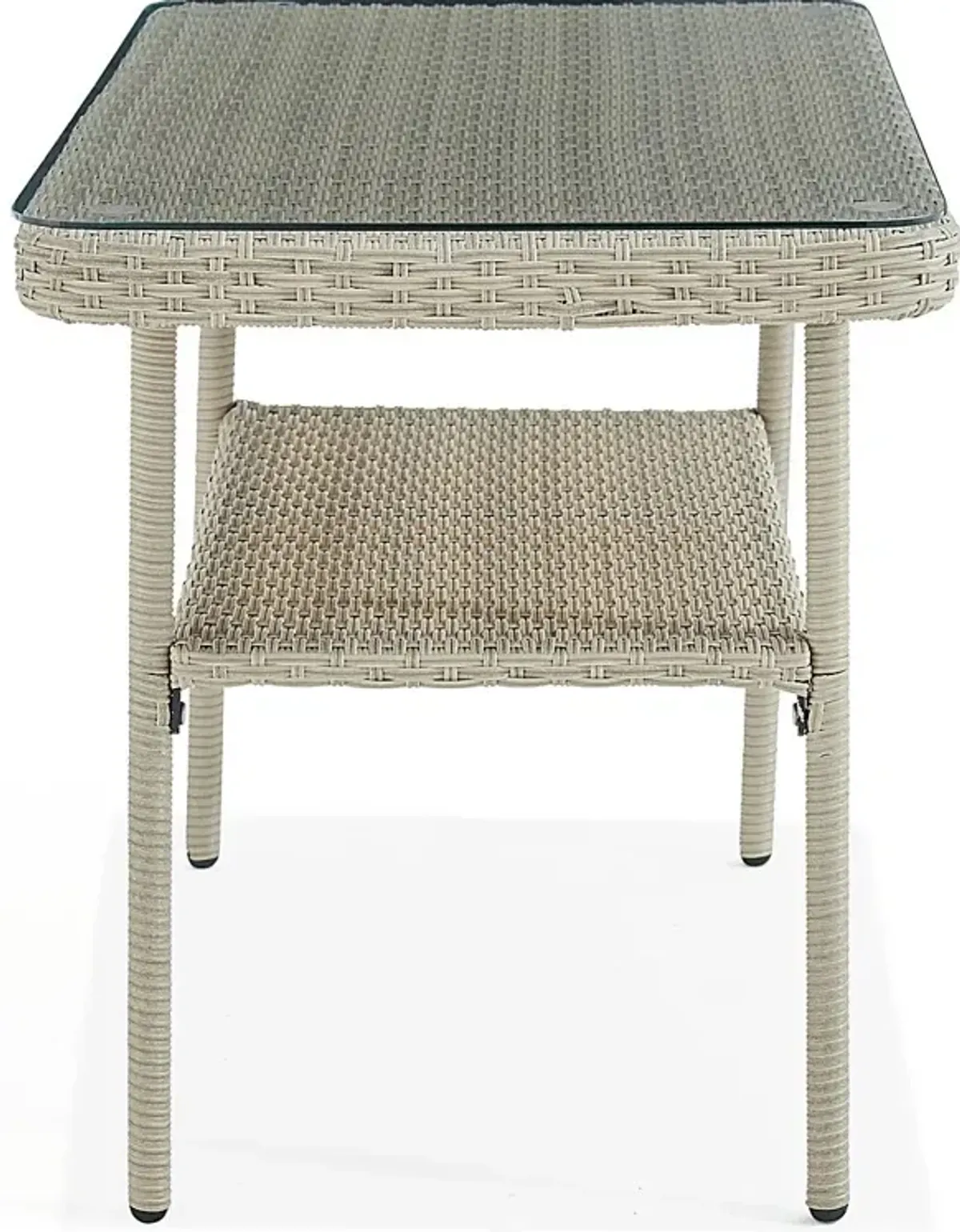 Deckle II Light Gray Outdoor Cocktail Table