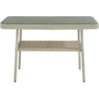Deckle II Light Gray Outdoor Cocktail Table