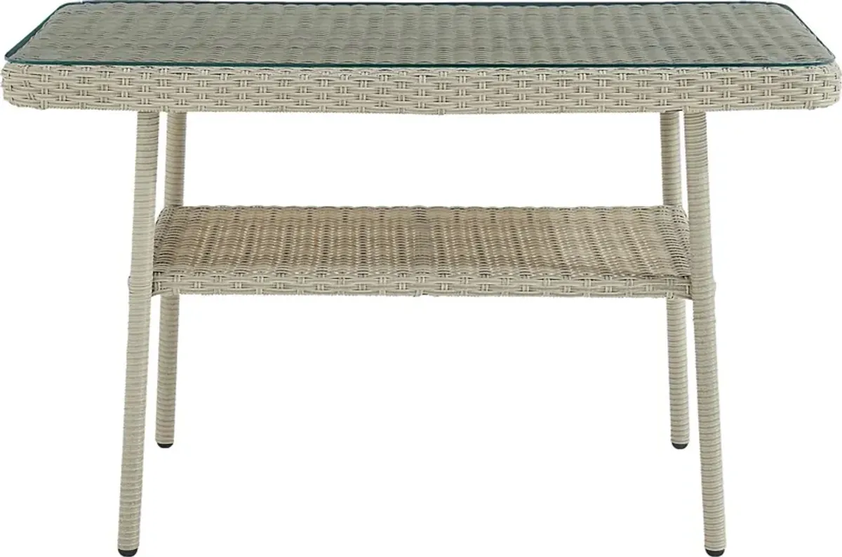 Deckle II Light Gray Outdoor Cocktail Table