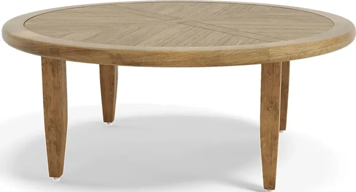 Hagen Teak Outdoor Round Chat Table