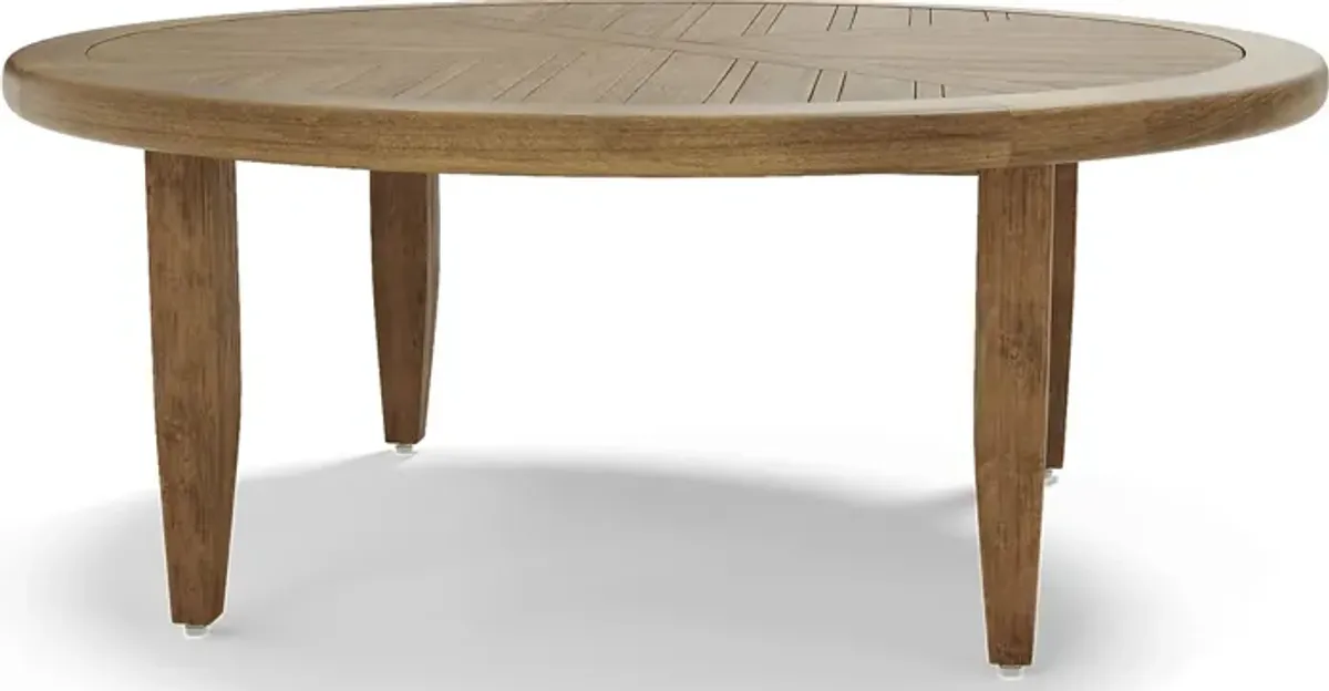 Hagen Teak Outdoor Round Chat Table