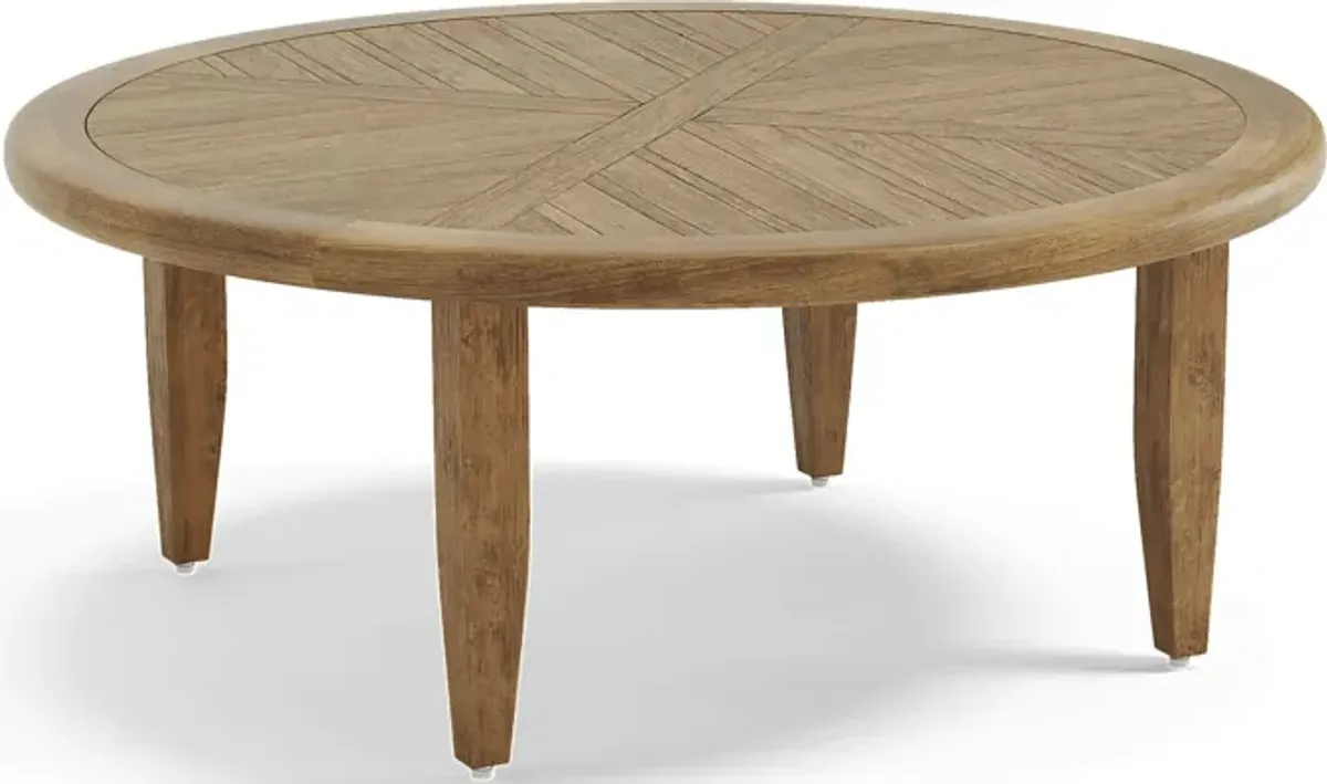 Hagen Teak Outdoor Round Chat Table