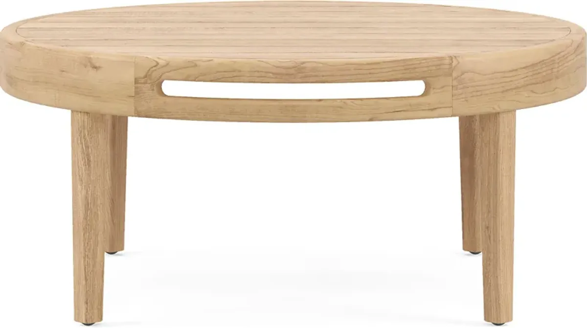 Riva Blonde Large Nesting Outdoor Cocktail Table