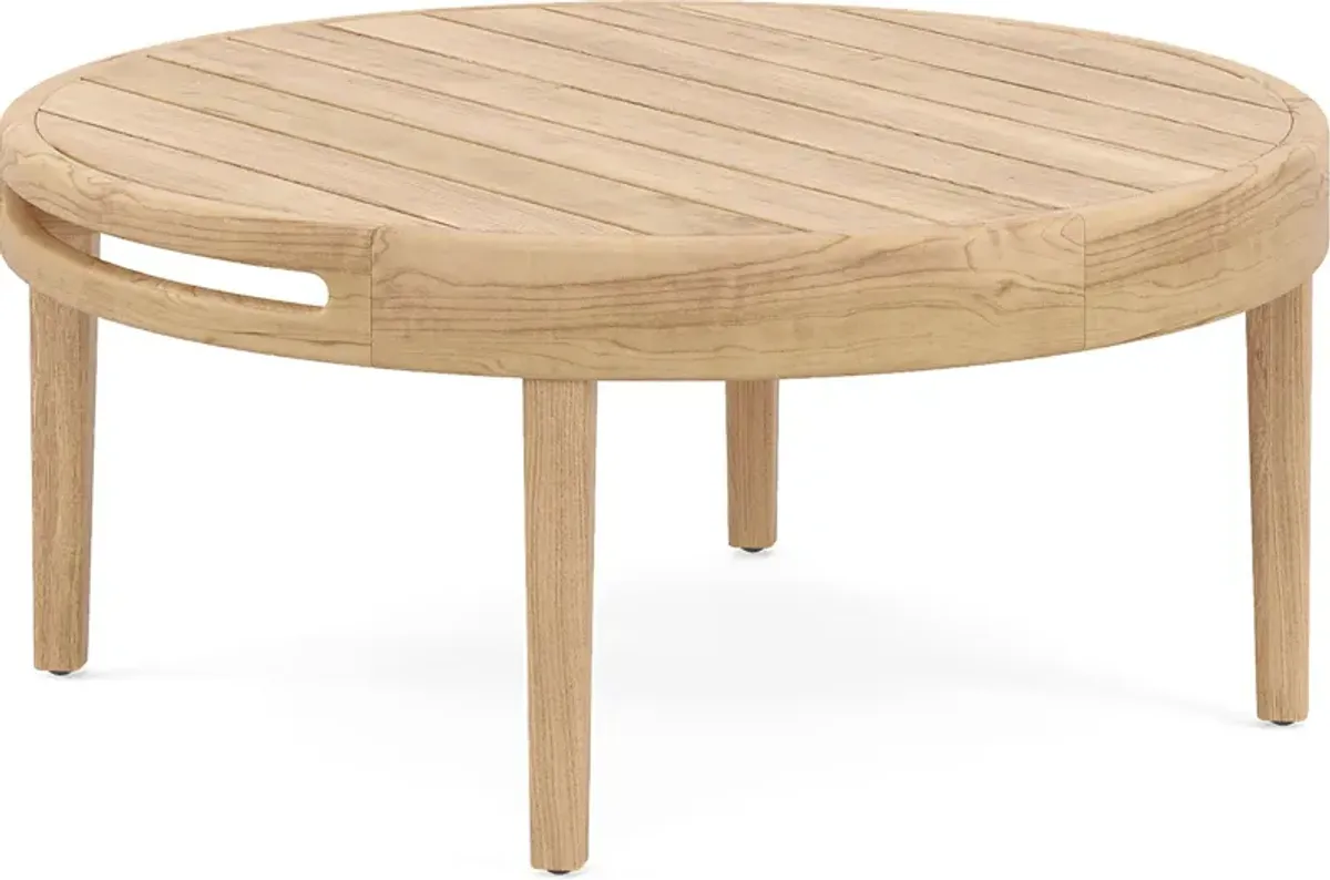 Riva Blonde Large Nesting Outdoor Cocktail Table