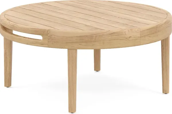 Riva Blonde Large Nesting Outdoor Cocktail Table